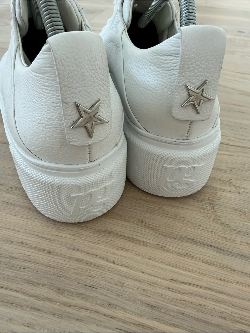 Paul Green Debbie Wedge Sneakers White Leather UK7/ US9.5 Platform Comfort